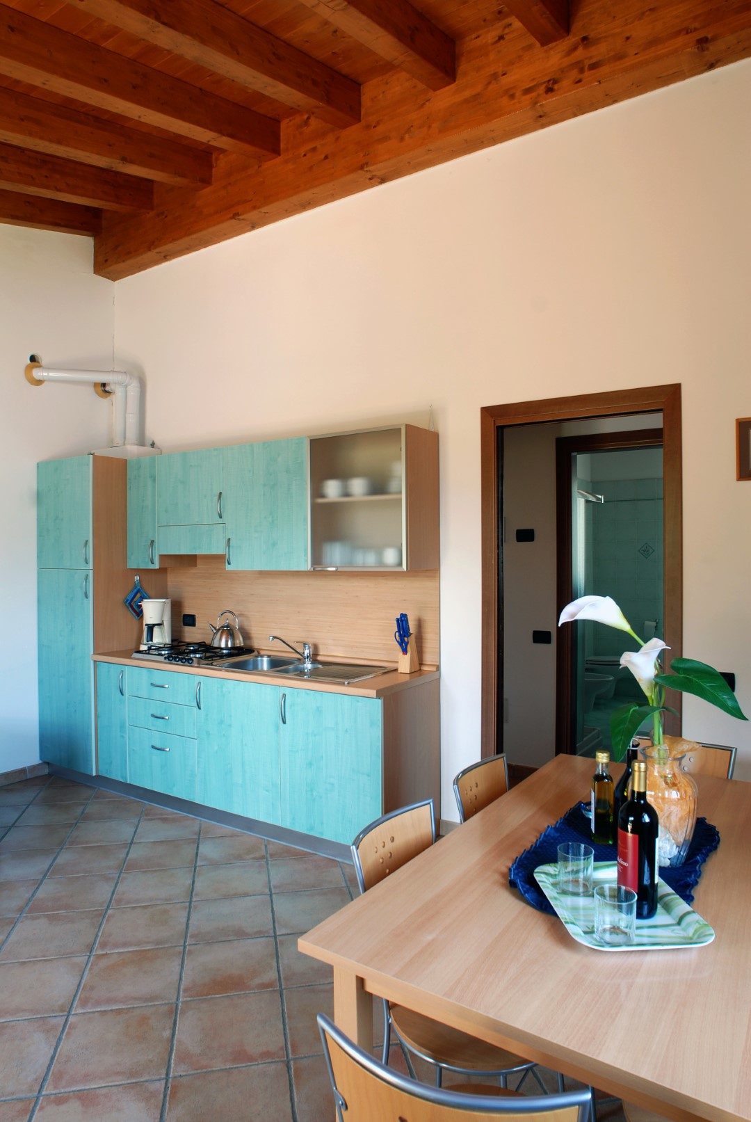 Appartamento – cucina turchese